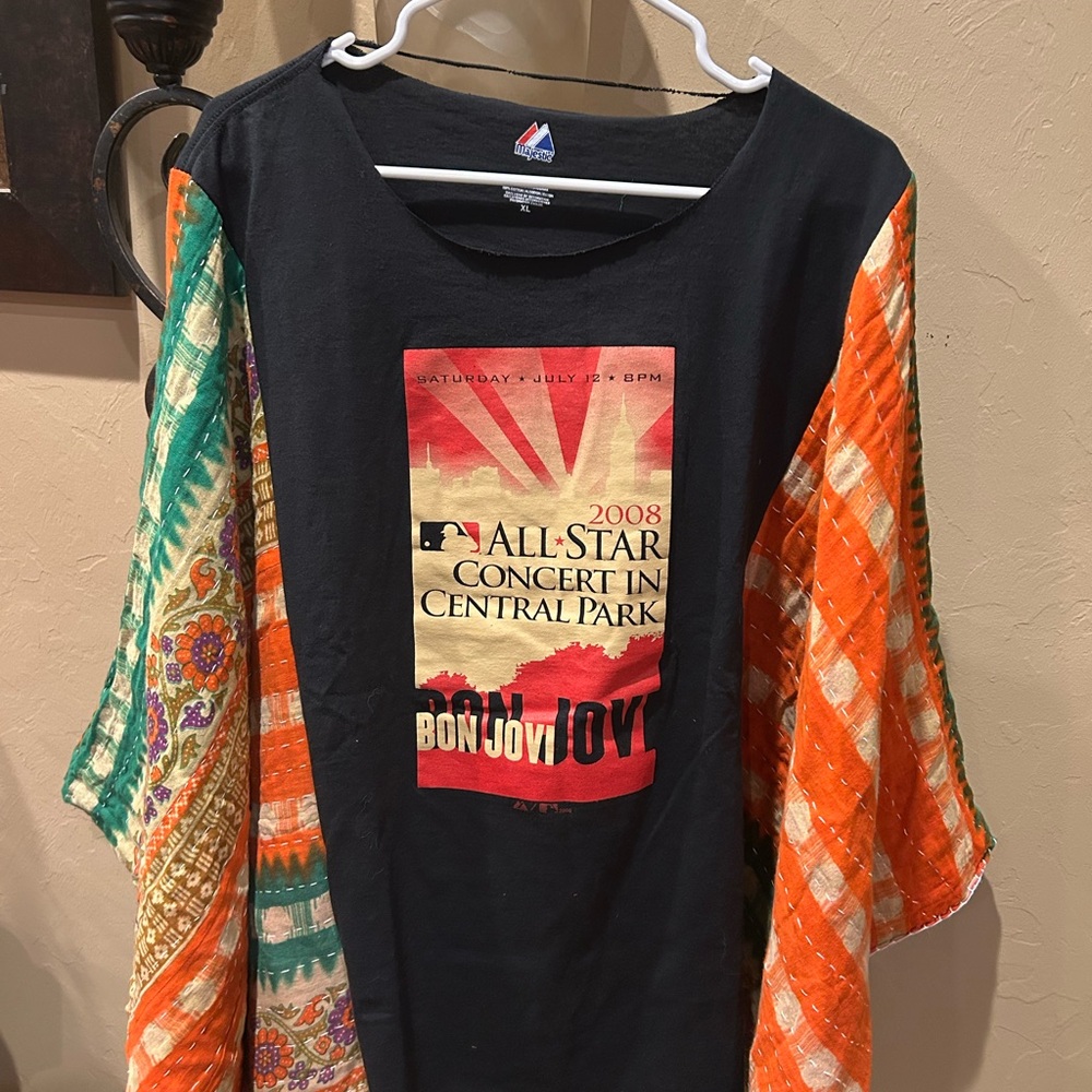 Bon Jovi Central Park Women's upcycled concert tee